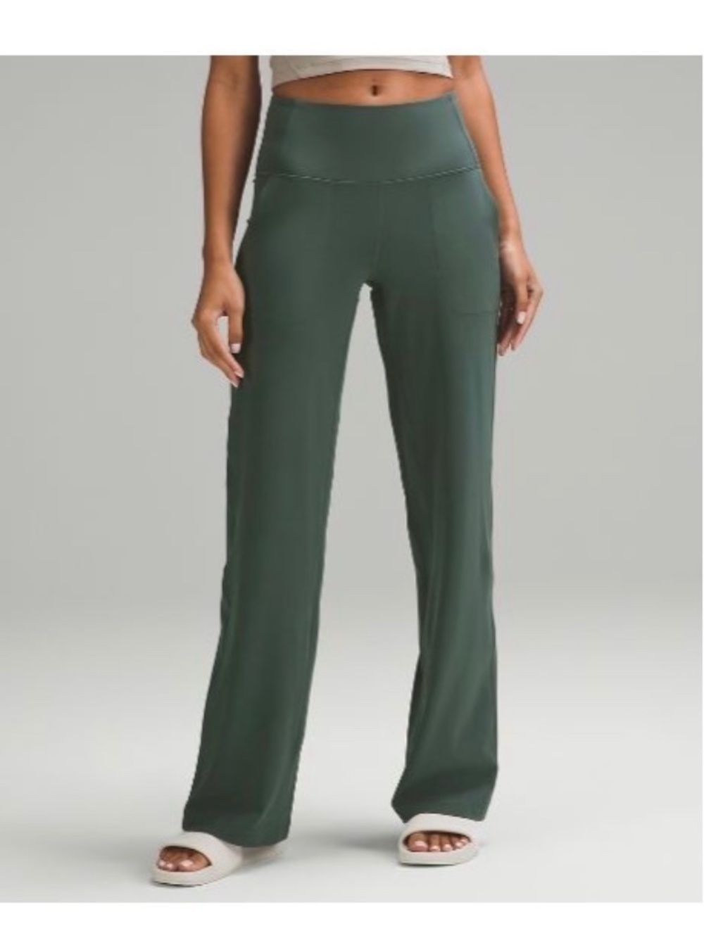 Lululemon Align High-Rise Wide-Leg Pants Dark Forest Green